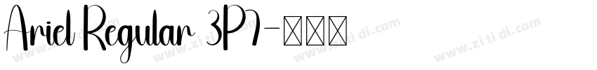 Ariel Regular 3P7字体转换